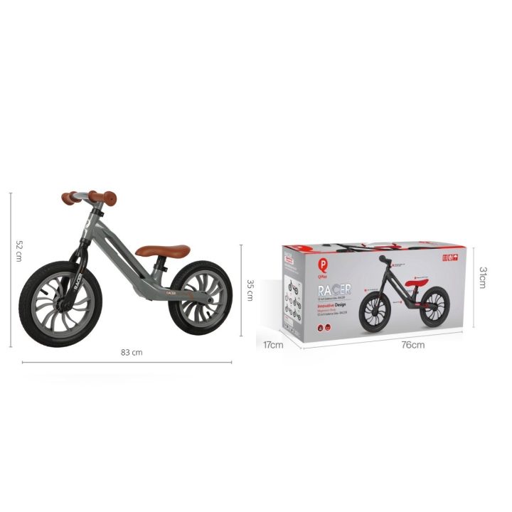 Qplay Bėgimo dviratukas Racer grey
