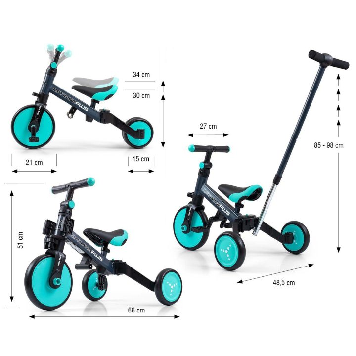 4 viename OPTIMUS Plus balansinis dviratukas