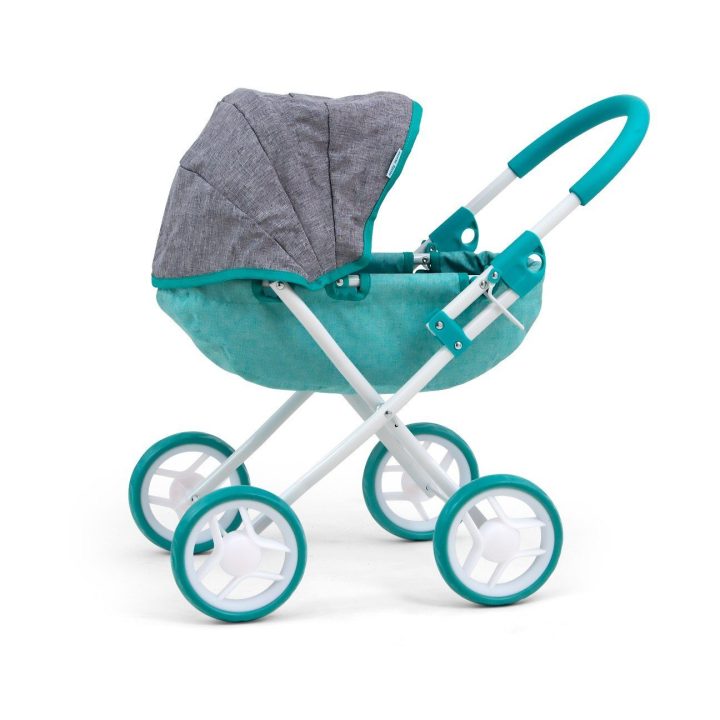Lėlių vežimėlis Dori Prestige Mint
