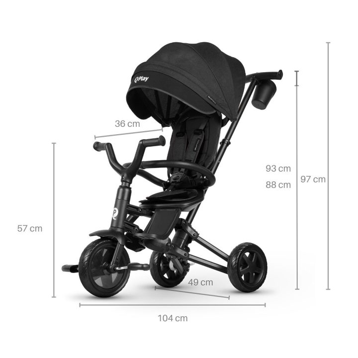 5241 Qplay Nova Niello juodas triratis