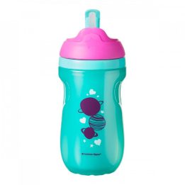 Pudelis su šiaudeliu Girl 260ml 12+