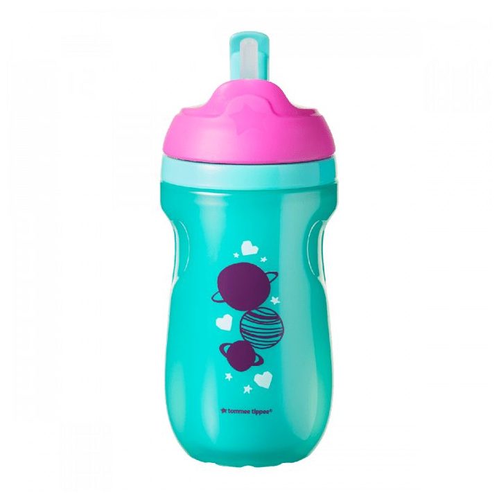 Pudelis su šiaudeliu Girl 260ml 12+