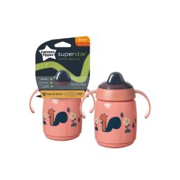 Puodelis su rankenomis SUPERSTAR 300 ml 6m+ rožinis 447823