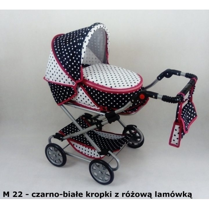Lėlių vežimėlis vaikščiojimui su giliu stogeliu MONIKA