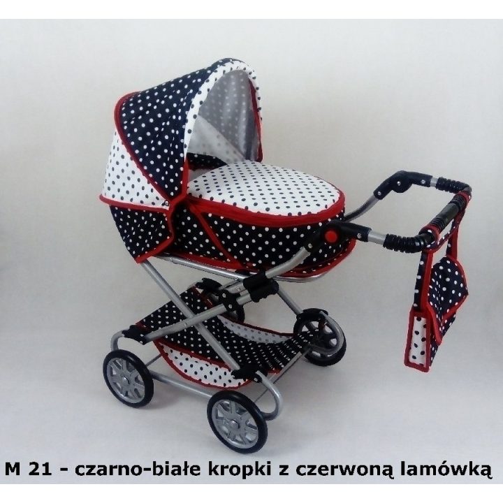 Lėlių vežimėlis vaikščiojimui su giliu stogeliu MONIKA