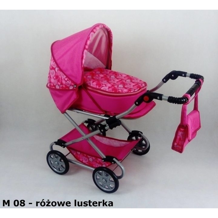 Lėlių vežimėlis vaikščiojimui su giliu stogeliu MONIKA