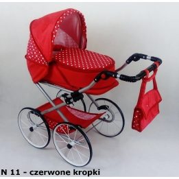 Retro stiliaus erdvus lėlių vežimėlis NATALIJA