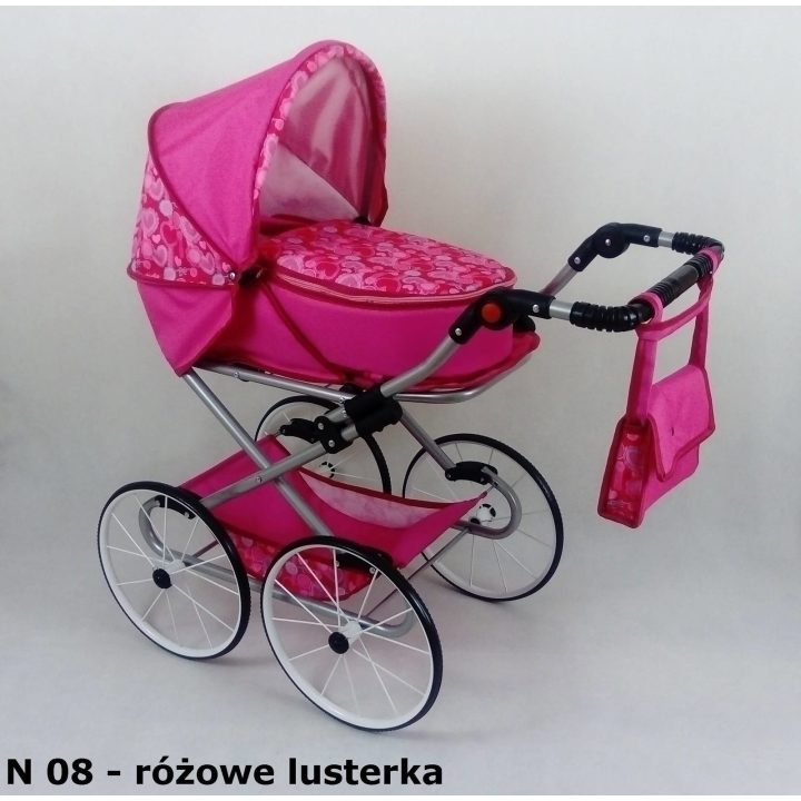 Retro stiliaus erdvus lėlių vežimėlis NATALIJA