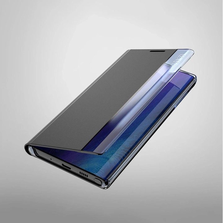 Dėklas su atverčiamu dangteliu ir stovu Samsung Galaxy A35“ – juodas