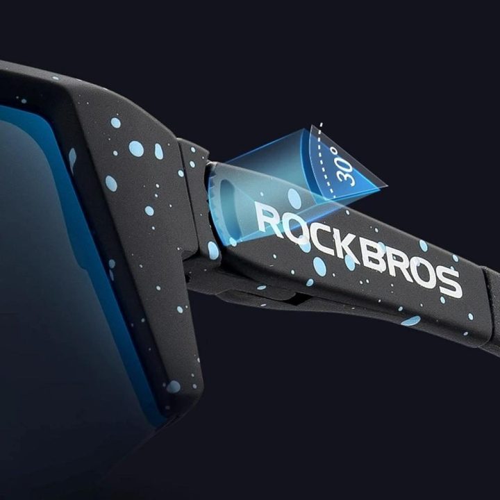 Poliarizuojantys dviračių akiniai Rockbros juodi