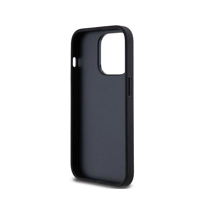 DKNY odinis dryžuotas Mono“ rašto ir spausdintų linijų dėklas iPhone 14 Pro“ - juodas
