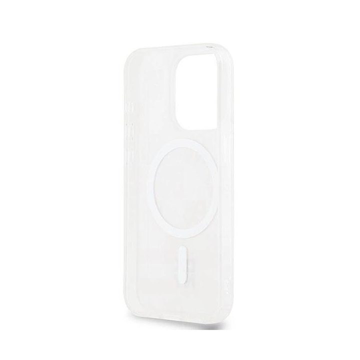 DKNY IML karuotas Mono“ raštas ir spausdintų juostelių MagSafe“ dėklas iPhone 15 Pro Max“ – rožinis