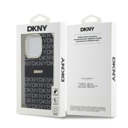 DKNY IML Mono & Stripe MagSafe dėklas iPhone 14 Pro telefonui – juodas