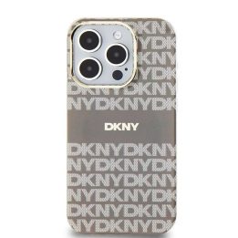DKNY IML Mono & Stripe MagSafe dėkliukas iPhone 15 Pro Max“ - smėlinis