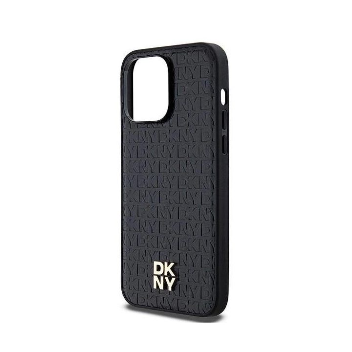 DKNY odinis su metaliniu logotipu MagSafe dėklas iPhone 14 Pro“ – juodas