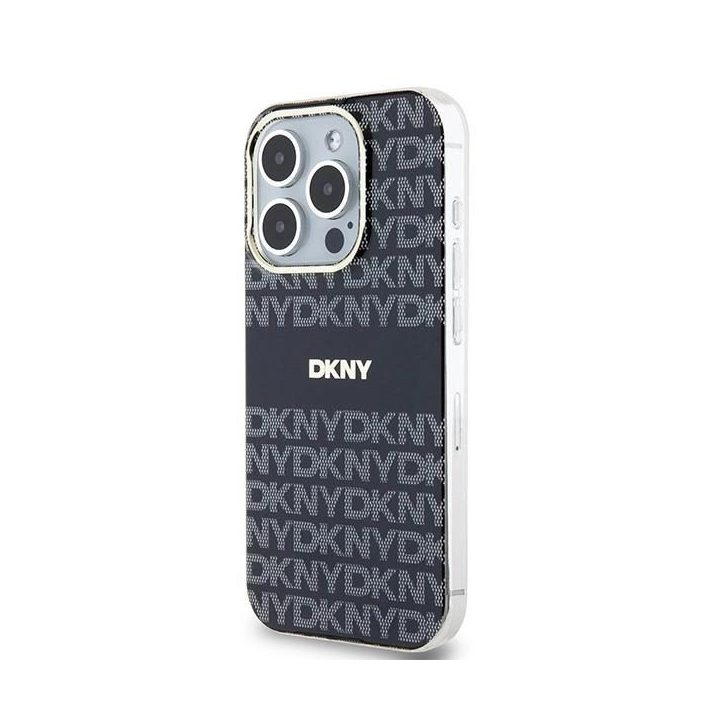 DKNY IML Mono & Stripe MagSafe dėklas iPhone 15 Pro Max“ - juodas