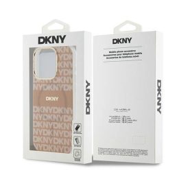 DKNY IML Mono & Stripe MagSafe dėklas iPhone 15 Pro Max“ – rožinis