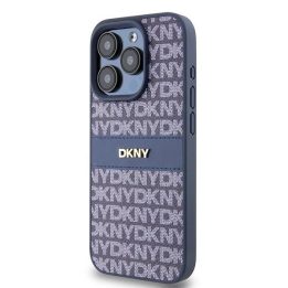 DKNY odinis vienspalvis Mono Stripe & Metal Logo“ dėklas iPhone 15 Pro“ – mėlynas