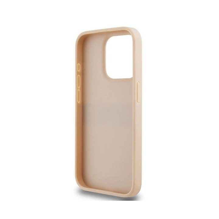 DKNY odos mono juostos ir metalo logotipas iPhone 15 Pro“ dėklui - rožinis