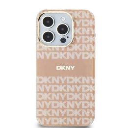 DKNY IML Mono & Stripe MagSafe dėklas iPhone 11 / Xr – rožinis