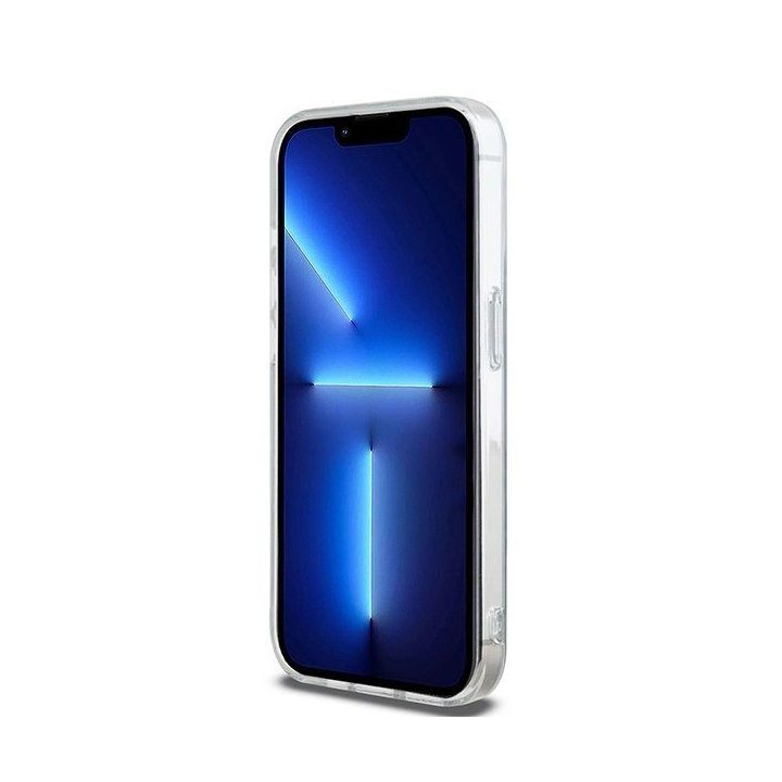 DKNY IML Mono & Stripe MagSafe dėklas iPhone 13 Pro Max – juodas