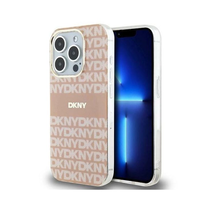DKNY IML Mono & Stripe MagSafe dėklas iPhone 13 Pro Max“ - rožinis