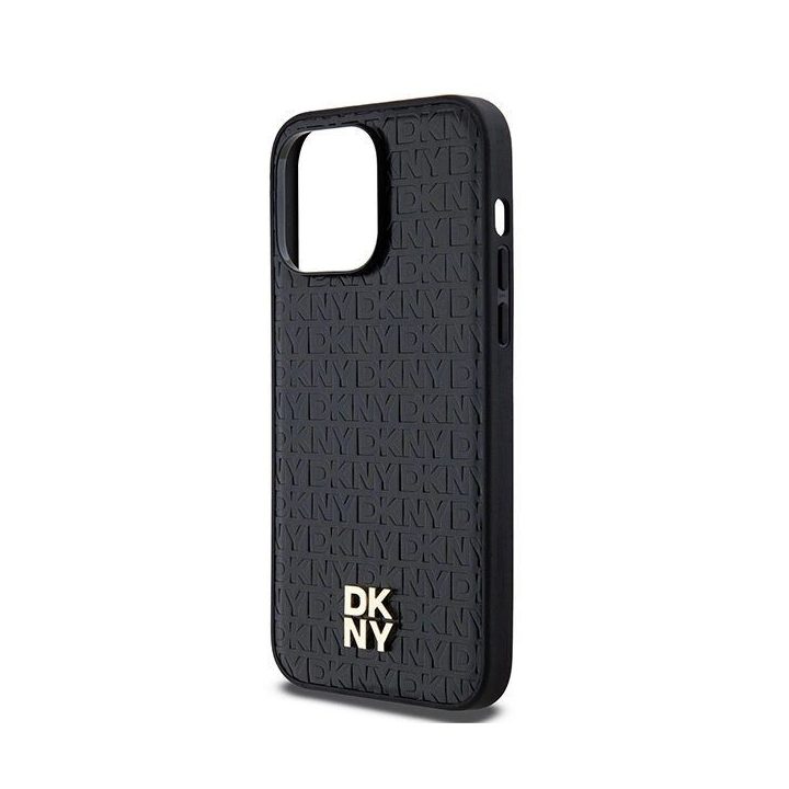 DKNY odinis raštais puoštas dėklas su metalizuotu logotipu MagSafe“, skirtas iPhone 13 Pro Max“ – juodas