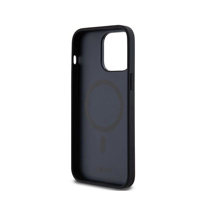 DKNY odinis raštais puoštas dėklas su metalizuotu logotipu MagSafe“, skirtas iPhone 13 Pro Max“ – juodas