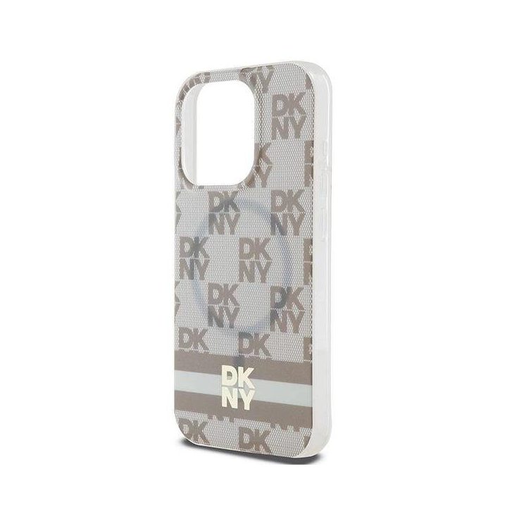 DKNY IML languotas mono raštas ir spausdintų juostų MagSafe“ dėklas iPhone 14 Pro“ – smėlinis