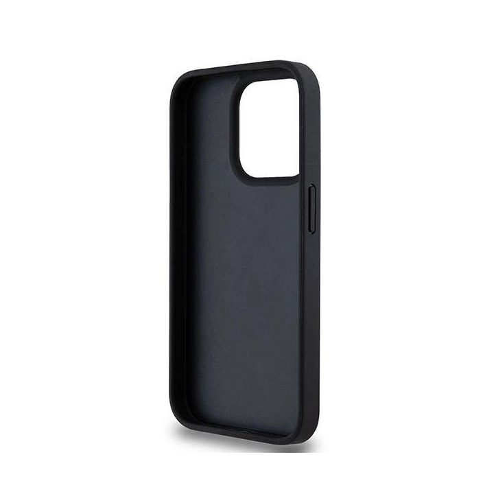 DKNY odinis dėklas su languotu mono raštu ir spausdintų juostų raštu skirtą iPhone 15 Pro Max“ - juodos spalvos