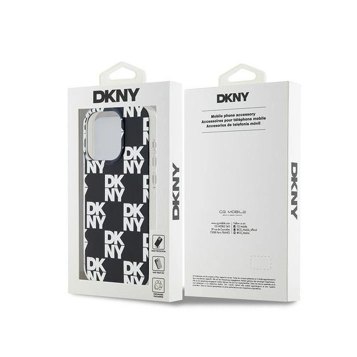 DKNY IML languotas vienspalvis dėklas iPhone 15 Pro“ – juodas