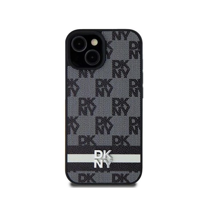 DKNY“ odinis margas Mono Pattern“ ir spausdintos juostos Samsung Galaxy S24+“ dėklas – juodas