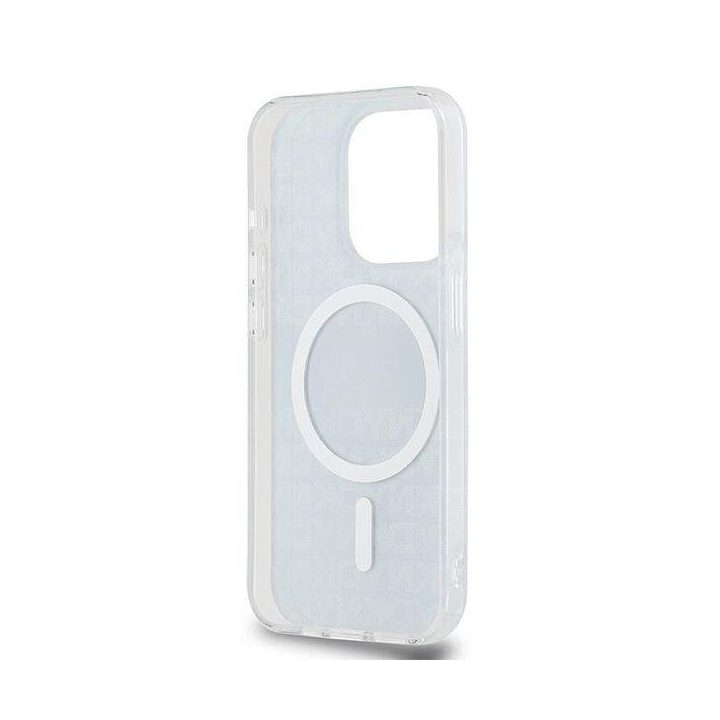 DKNY IML Mono & Stripe MagSafe dėklas iPhone 14 Pro Max - juodas