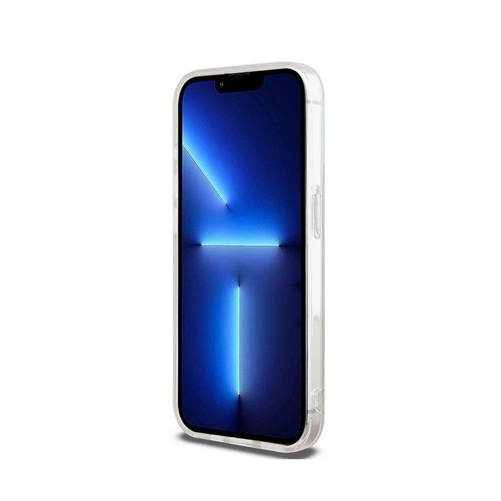 DKNY IML Mono & Stripe MagSafe dėklas iPhone 14 Pro Max – rožinis