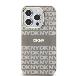 DKNY IML Mono & Stripe MagSafe dėklas iPhone 15/14/13“ - smėlio spalvos