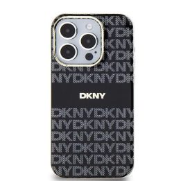 DKNY IML Mono & Stripe MagSafe dėklas iPhone 15 Pro“ – juodas