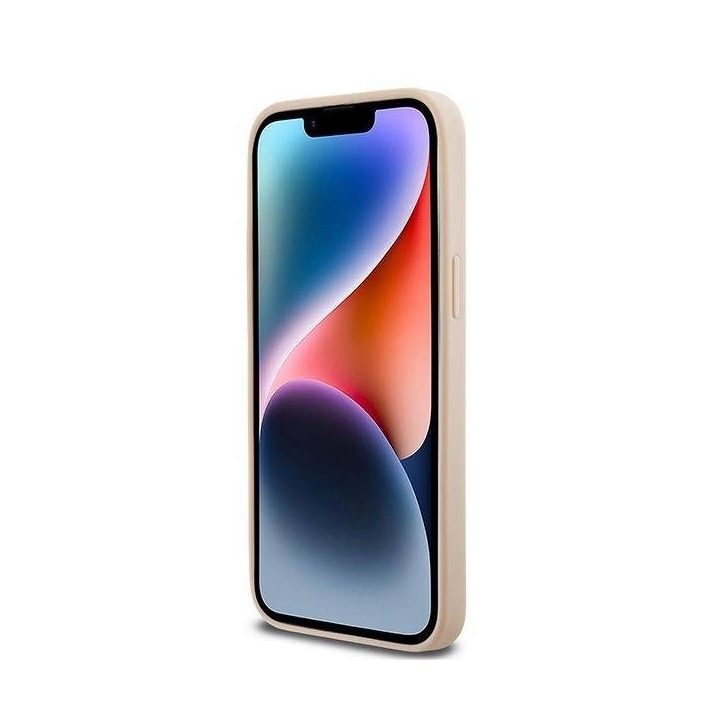 DKNY odinis dėklas su šaškių lentos raštu ir dryžuotais raštais iPhone 14 Pro Max“ – rožinis