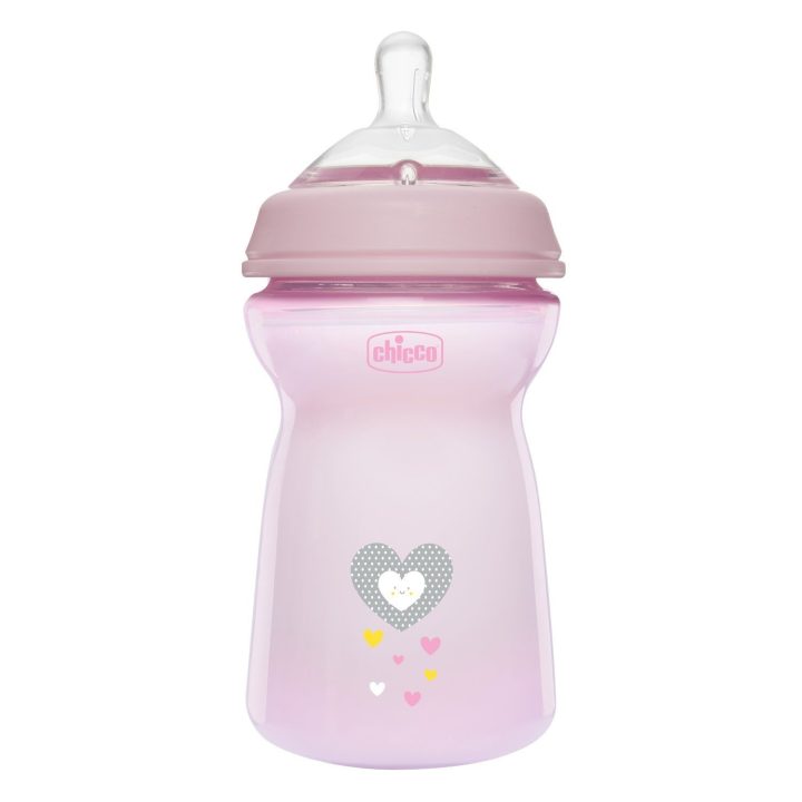 00081335100000 NF plastikinis buteliukas 6 mėn.+ 330 ml mergaitei
