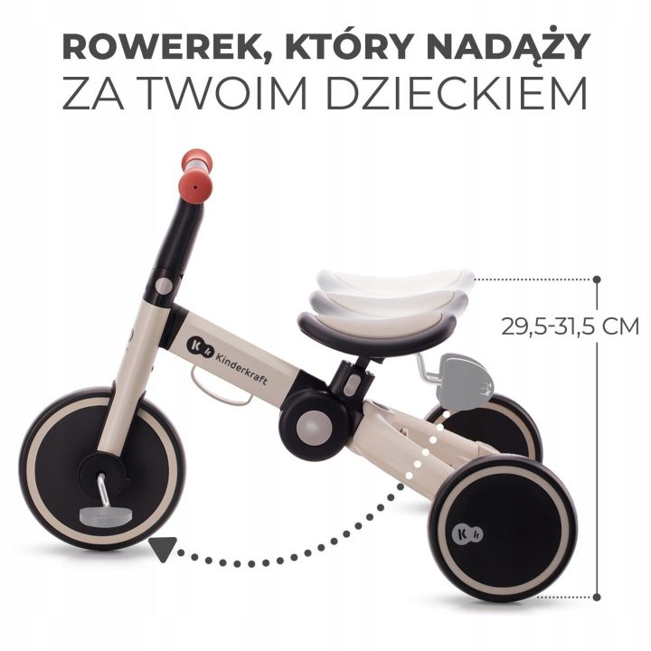sidabrinės pilkos spalvos triratukas