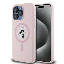 iPhone 15 Pro Max“ dėklas – rausvos spalvos