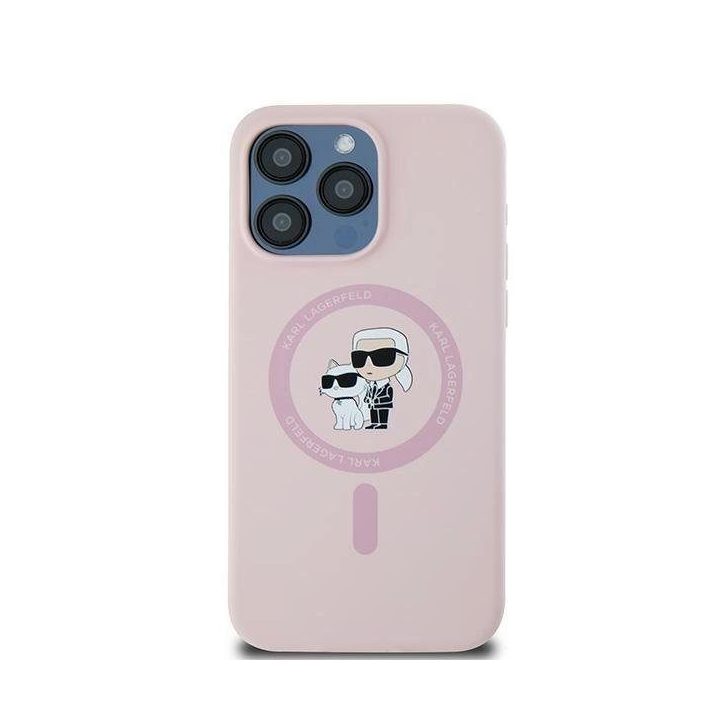 iPhone 15 Pro Max“ dėklas – rausvos spalvos
