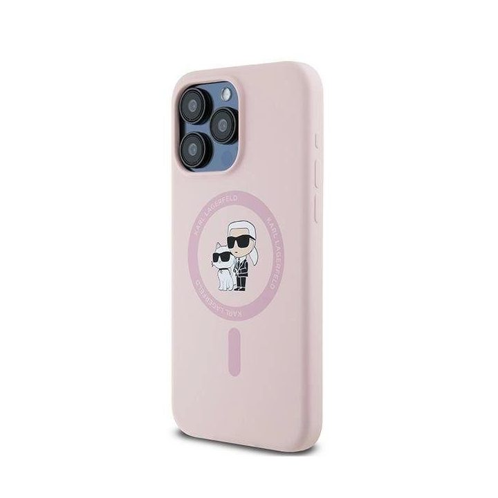 iPhone 15 Pro Max“ dėklas – rausvos spalvos