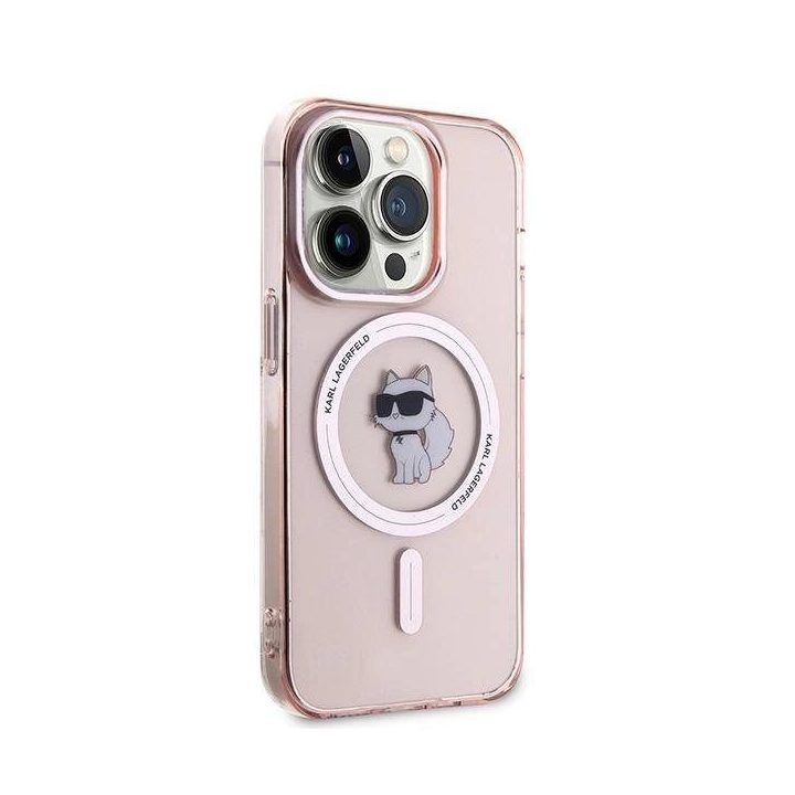 iPhone 14 Pro Max“ dėklas – rausvos spalvos