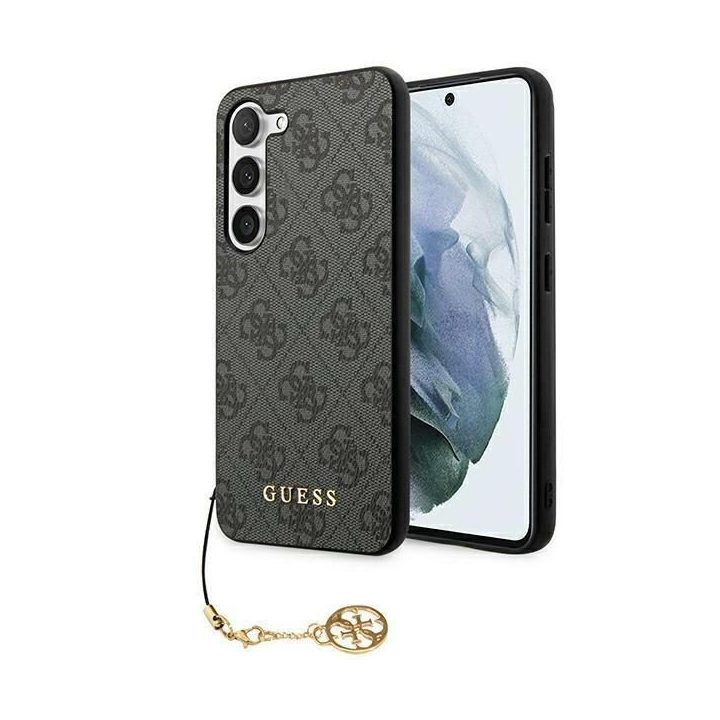 Guess 4G Charms Collection dėklas Samsung Galaxy A35 - juodas