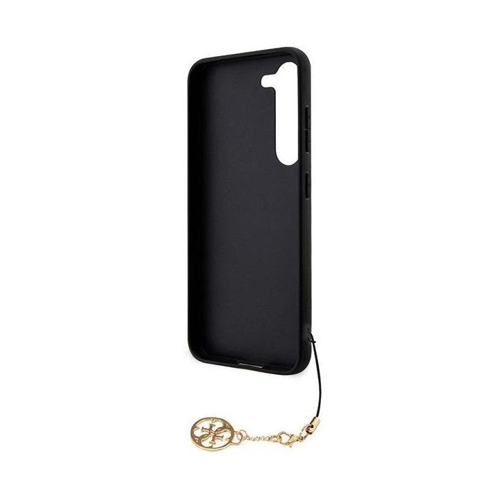 Guess 4G Charms Collection dėklas Samsung Galaxy A35 - juodas