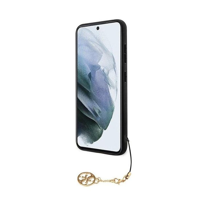 Guess 4G Charms Collection dėklas Samsung Galaxy A35 - juodas