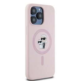 dėklas iPhone 15 Pro telefonui - rausvos spalvos