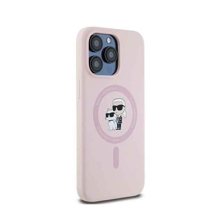 dėklas iPhone 15 Pro telefonui - rausvos spalvos
