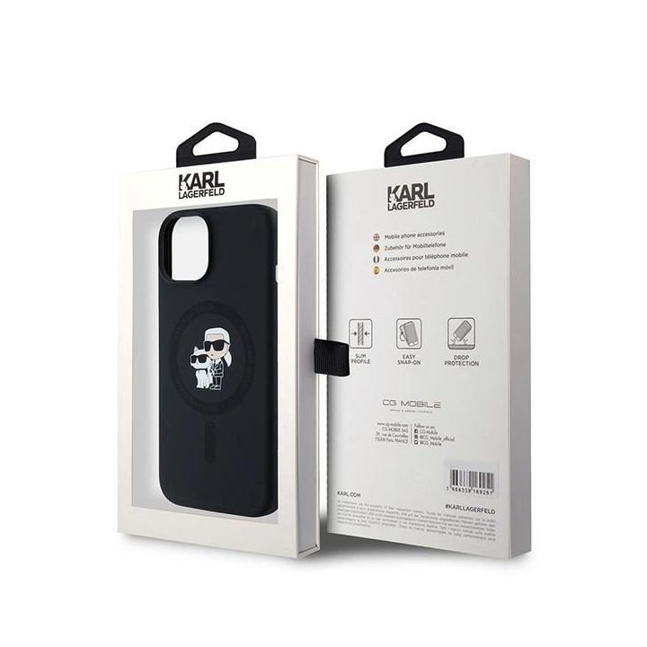 dėklas skirtas iPhone 15 Plus / 14 Plus - juodas