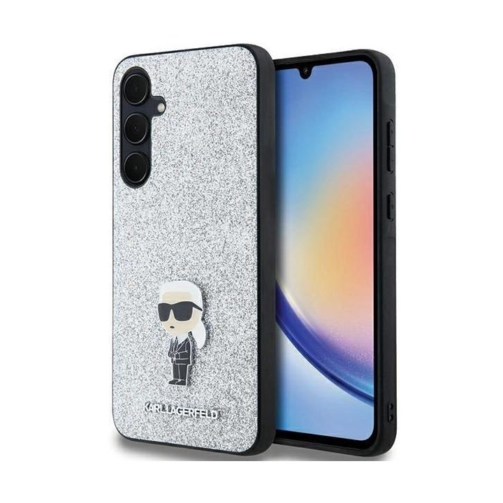 dėklas Samsung Galaxy A35 modeliui - sidabrinis